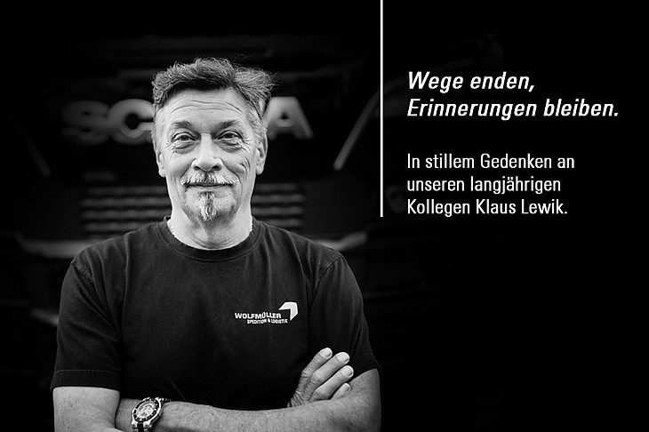 Klaus Lewik - Wege enden, Erinnerungen bleiben. In stillem Gedenken an unseren langjährigen Kollegen Klaus Lewik.